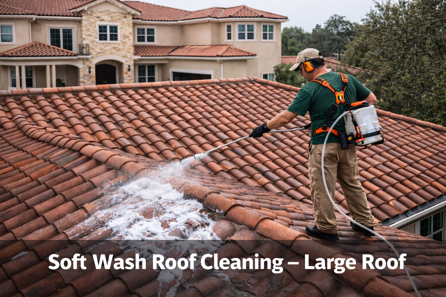 Roof Cleaning – Large